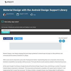 Material Design with the Android Design Support Library