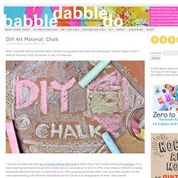 DIY Art Material: Chalk