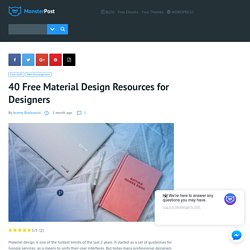 40 Free Material Design Resources for Designers