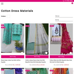 Cotton Dress Materials Online Shopping - Aaditri Fab