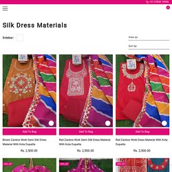 Buy Online Silk Dress Materials