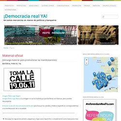 Material oficial - ¡Democracia Real YA!