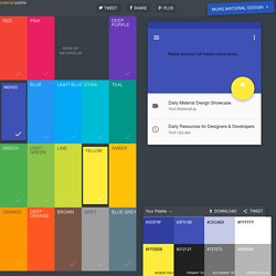 Material Design Color Palette Generator - Material Palette