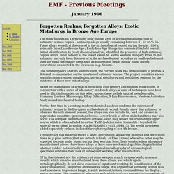 Early Materials Forum - abstracts - P. Maclean