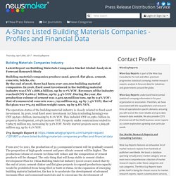 A-Share Listed Building Materials Companies - Profiles and Financial Data