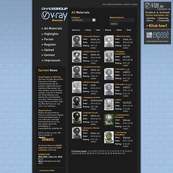 Your ultimate V-Ray material resource