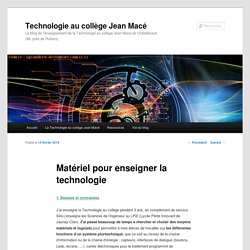 Matériel pour enseigner la technologie