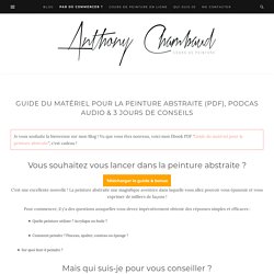 Guide PDF matériel pour la peinture abstraite (Gratuit)