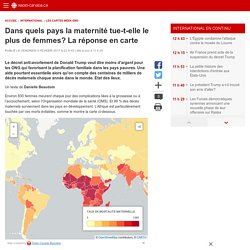 Dans quels pays la maternité tue-t-elle le plus de femmes? La réponse en carte