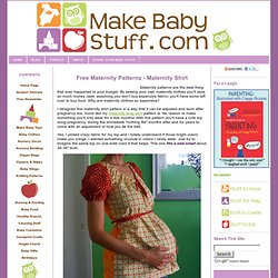 Free Maternity Patterns: Maternity Shirt Pattern