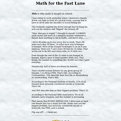 Math for the Fast Lane