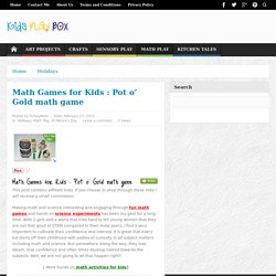 Math Games for Kids : Pot o’ Gold math game