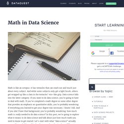 Math in Data Science – Dataquest