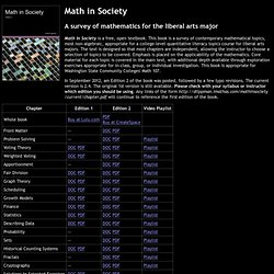Math in Society