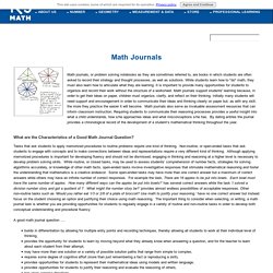 Math Journals