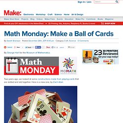 Math Monday: Make a Ball of Cards