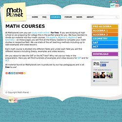 Math courses