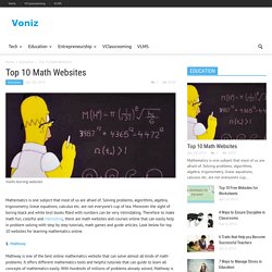 Top 10 Math Websites - Voniz Articles