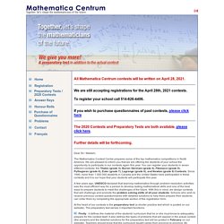 Mathematica - Let's shape together the mathematicians of the future /// Byron-Germain, Fibonacci, Pythagore, Euler and Lagrange Contests.