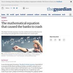 The mathematical equation that caused the banks to crash