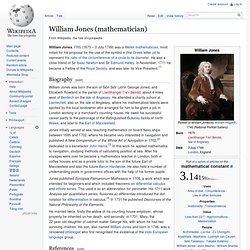 William Jones (mathematician)