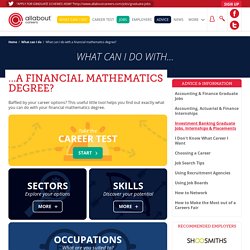 What can I do with a financial mathematics degree?