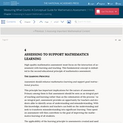 Measuring What Counts: A Conceptual Guide for Mathematics Assessment