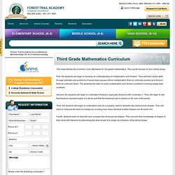Third Grade Mathematics Curriculum, Third Grade Math Class Activities and Worksheets