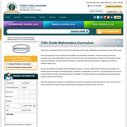 Fifth Grade Mathematics Curriculum, Fifth Grade Math Class Activities and Worksheets