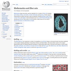 Mathematics and fiber arts