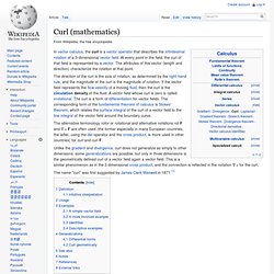 Curl (mathematics)