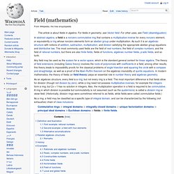Field theory (mathematics)