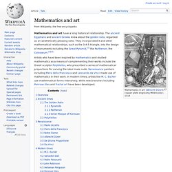 Mathematics and art