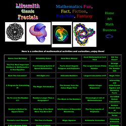 Mathematics Fun, Fact, Fiction, Function, Fantasy