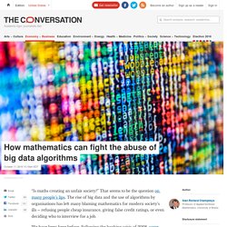 How mathematics can fight the abuse of big data algorithms