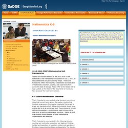 Georgia CC Resources Mathematics K-5