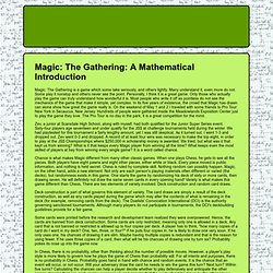 The Mathematics of Magic: The Gathering