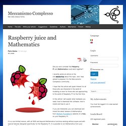 Raspberry juice and Mathematics