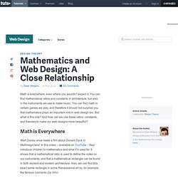 Mathematics and Web Design: A Close Relationship