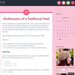 Mathematics of a Traditional Heel « the qfa