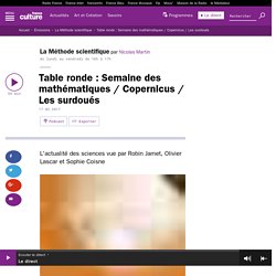 Table ronde : Semaine des mathématiques / Copernicus / Les surdoués