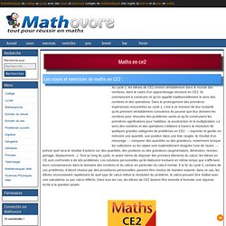 Mathématiques en CE2 : cours et exercices de maths en ce2.