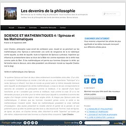 Spinoza et les Mathématiques
