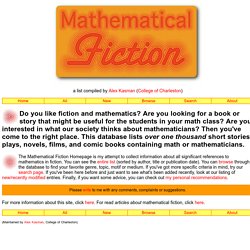 MathFiction Homepage
