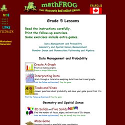 mathFROG - Fun Resources & Online Games