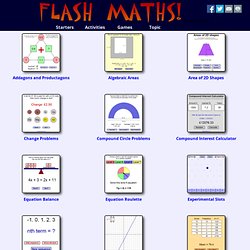Maths activites - FlashMaths.co.uk