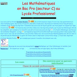 maths Bac Pro