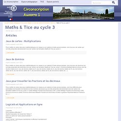 Maths & Tice au cycle 3 - Circonscription IEN Auxerre 1