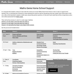 Maths Genie - Home School Support