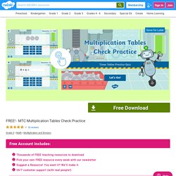 MTC Multiplication Tables Check Practice